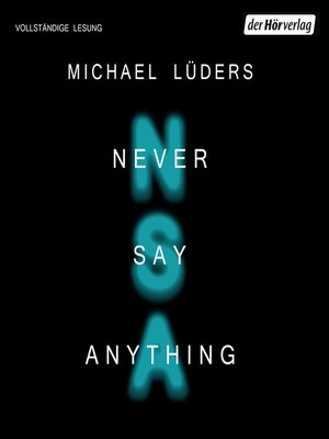 cover image of Never say anything